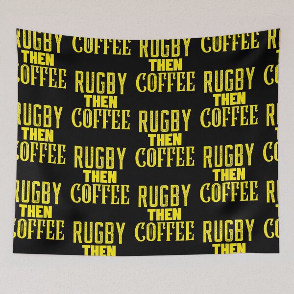 Item preview, Rugby Then Coffee, Funny Rugby And Coffee Gift For Dad's, Mom's, Brother's, And Sisters designed and sold by BigJackTees.