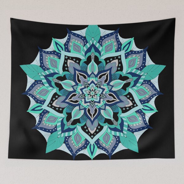 Item preview, Blue and Black Mandela designed and sold by IdrisRose.