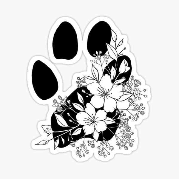 Dog Paw Print Pair Temporary Tattoo  Set of 3  Little Tattoos