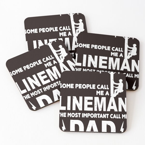 Item preview, Mens Lineman Dad Gift - Some People Call Me Lineman designed and sold by RobertDPullar.