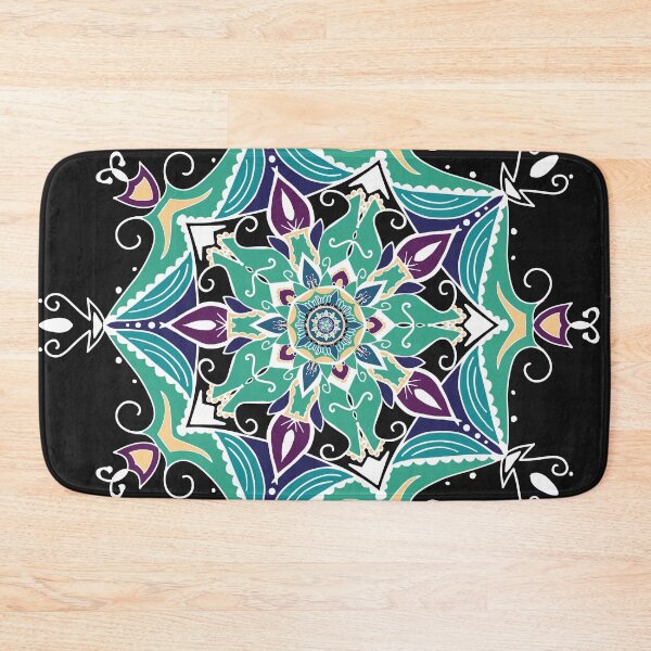 Item preview, Cream and Blue Mandela designed and sold by IdrisRose.