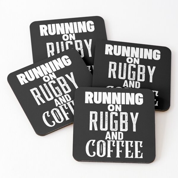 Item preview, Running On Rugby And Coffee, Funny Rugby And Coffee Gift For Mum's, Dad's, Brother's, and Sister's designed and sold by BigJackTees.
