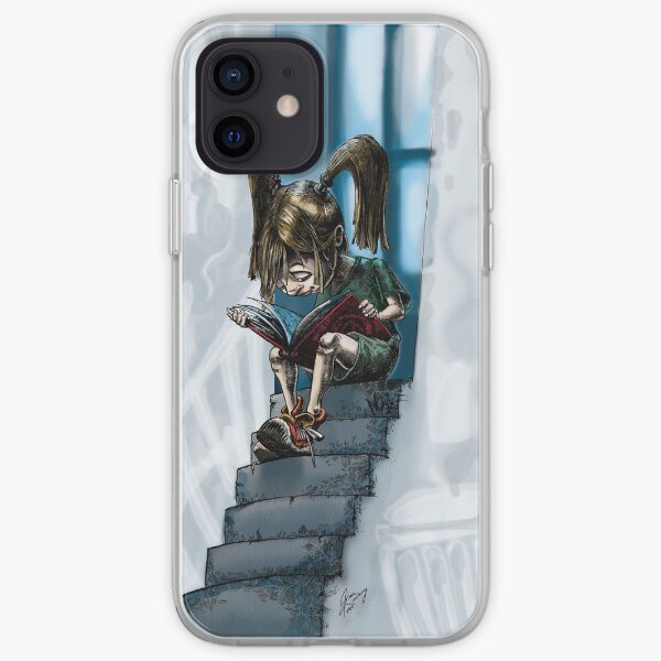 Reading on the steps iPhone Soft Case
