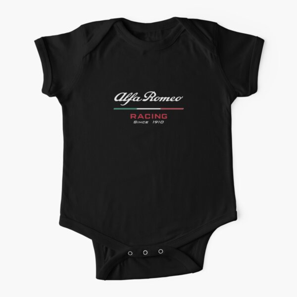 alfa romeo racing Short Sleeve Baby One-Piece