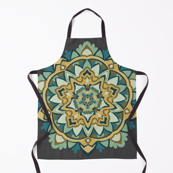 Item preview, Teal and Gold Mandela designed and sold by IdrisRose.
