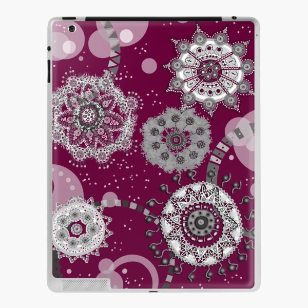 Flor de nieve en gris Vinilo para iPad