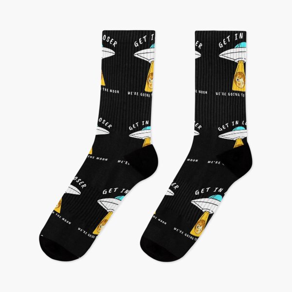 Item preview, Dogecoin Get In Loser We're Going To The Moon Crypto DOGE Cryptocurrency designed and sold by Bitcoin-Fashion.