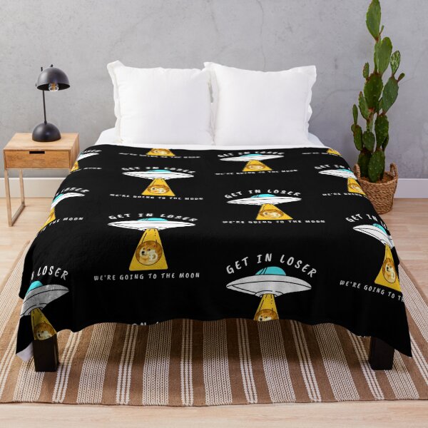 Item preview, Dogecoin Get In Loser We're Going To The Moon Crypto DOGE Cryptocurrency designed and sold by Bitcoin-Fashion.