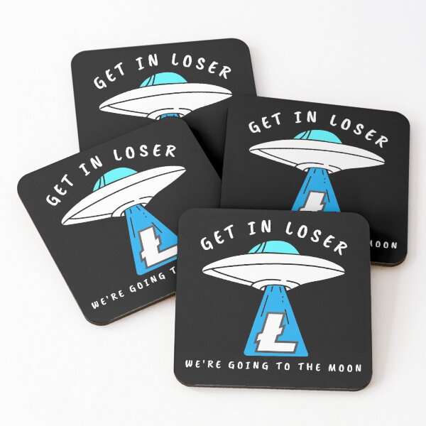 Item preview, Litecoin Get In Loser We're Going To The Moon Crypto LTC Funny Cryptocurrency designed and sold by Bitcoin-Fashion.