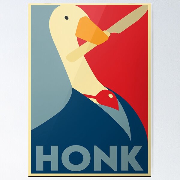 Item preview, Goose Game Honk Poster designed and sold by WeraWWieczorek.