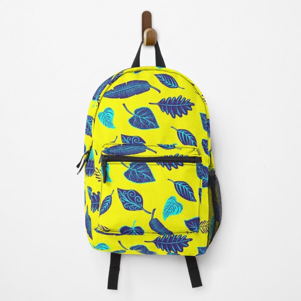 Item preview, Yellow Background Leaf Pattern designed and sold by HappyLife4U.