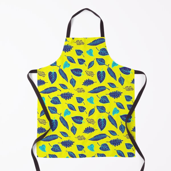 Item preview, Yellow Background Leaf Pattern designed and sold by HappyLife4U.