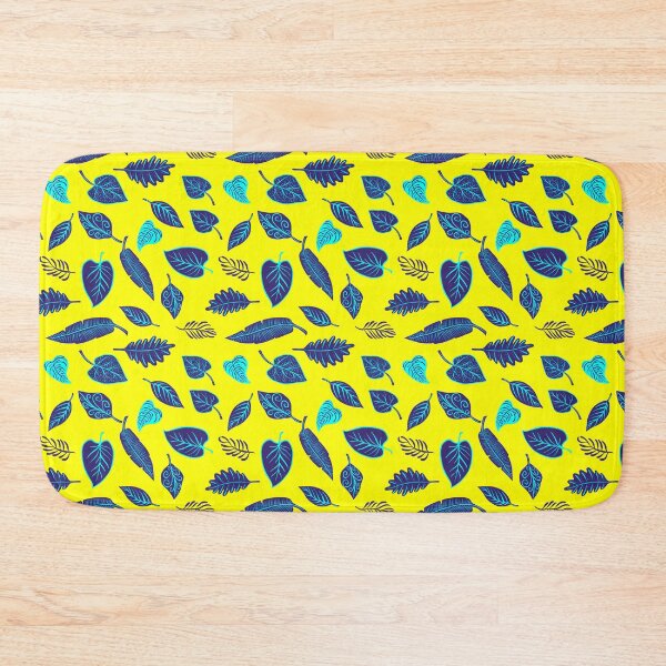 Item preview, Yellow Background Leaf Pattern designed and sold by HappyLife4U.