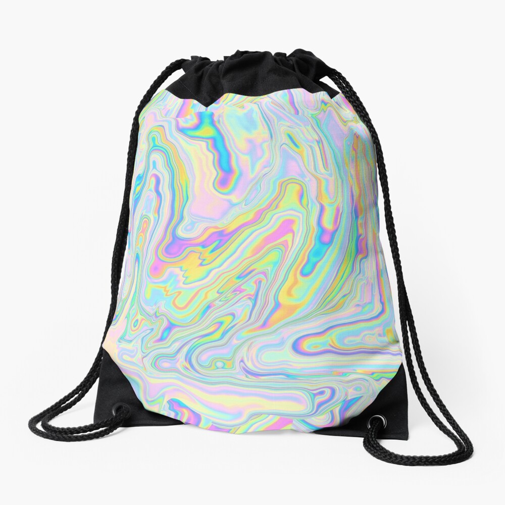 “Holographic Wallpaper” Drawstring Bag for Sale by dinaaaaaah | Redbubble