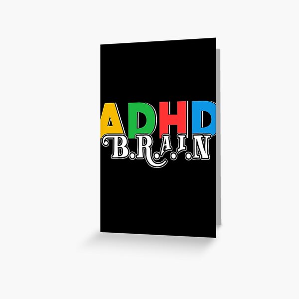 ADHD Brain - ADHD Awareness Greeting Card