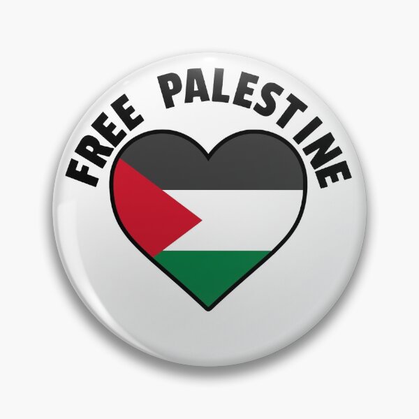 Item preview, Free Palestine Heart Black Text designed and sold by jacquesi97.