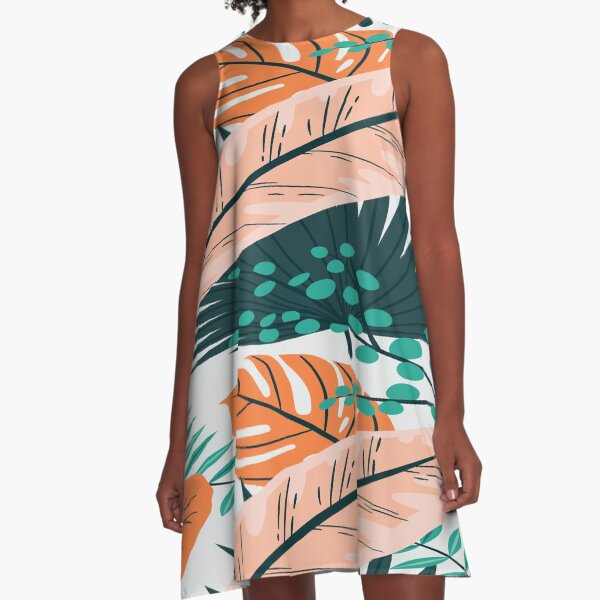 Hawai Style A-Linien Kleid