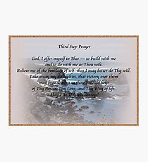 Third Step 12 Step Prayer Photographic Print