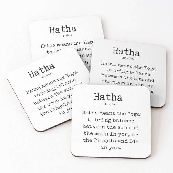 Item preview, Hatha yoga text designed and sold by eyoginminimal.