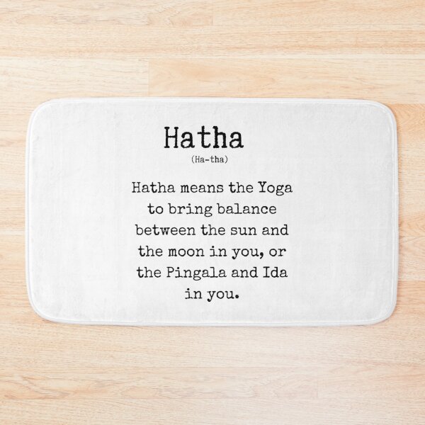 Item preview, Hatha yoga text designed and sold by eyoginminimal.