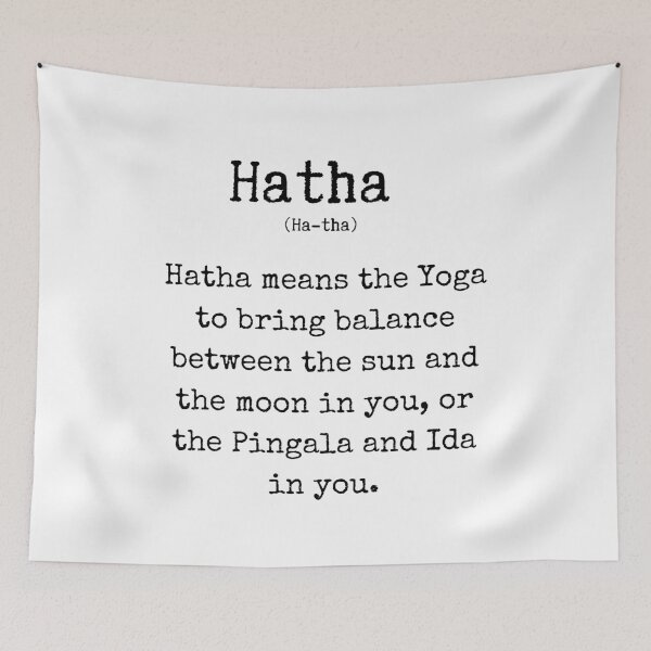 Item preview, Hatha yoga text designed and sold by eyoginminimal.