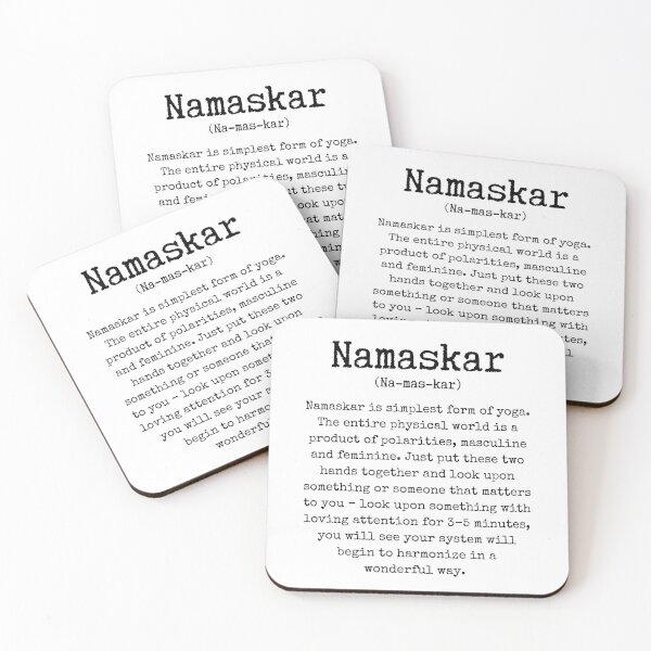 Item preview, Namaskar yoga text designed and sold by eyoginminimal.