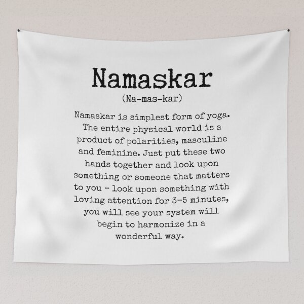 Item preview, Namaskar yoga text designed and sold by eyoginminimal.