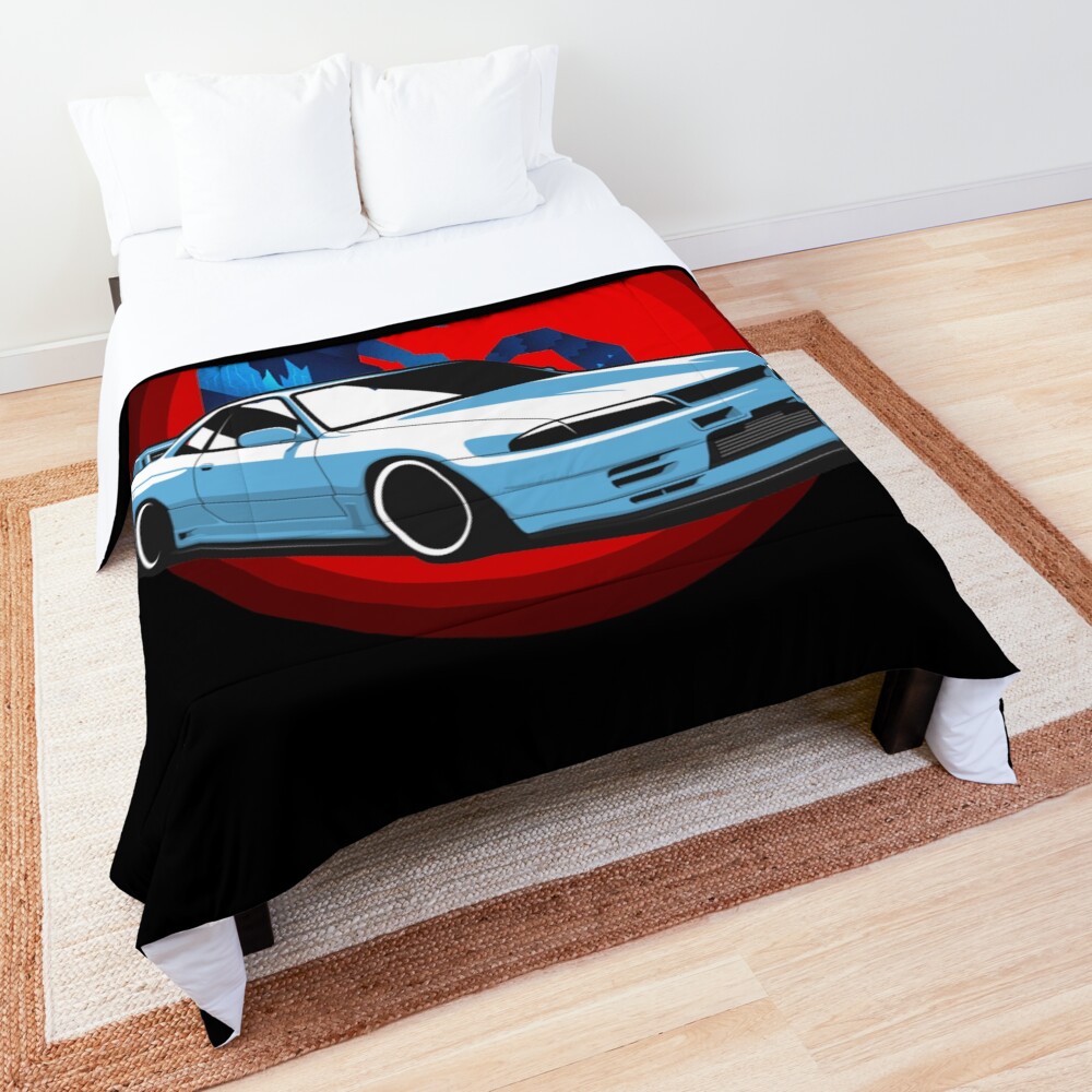 R32 blue Godzilla Comforter