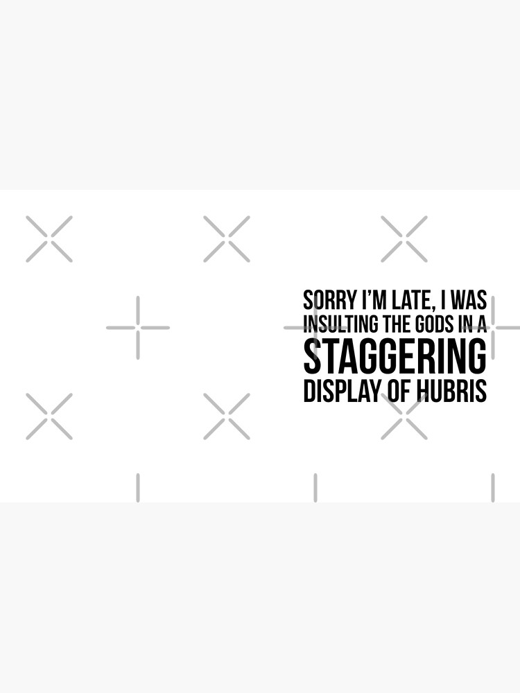 Thumbnail 6 of 6, Coffee Mug, sorry i'm late (black text) designed and sold by psychicsappho.