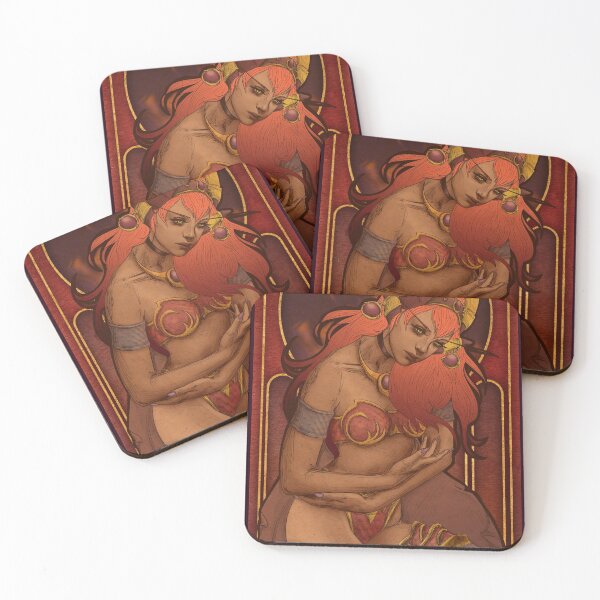 Item preview, Fanart: Alexstrasza in Art Nouveau style designed and sold by AlexaelArtworks.