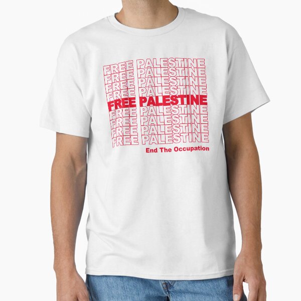 Vista previa del artículo con la obra «Palestina libre: fin de la ocupación», diseñado y vendido por jacquesi97.