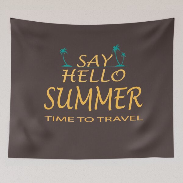 Item preview, Sommer T-Shirt, Say Hello Summer  designed and sold by AMZIL-ZA.