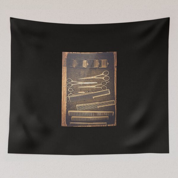Item preview, Hairdresser Vintage Tools Poster designed and sold by WeraWWieczorek.
