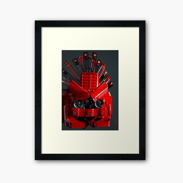 PETROLTRIBES ferrari 02 Framed Art Print