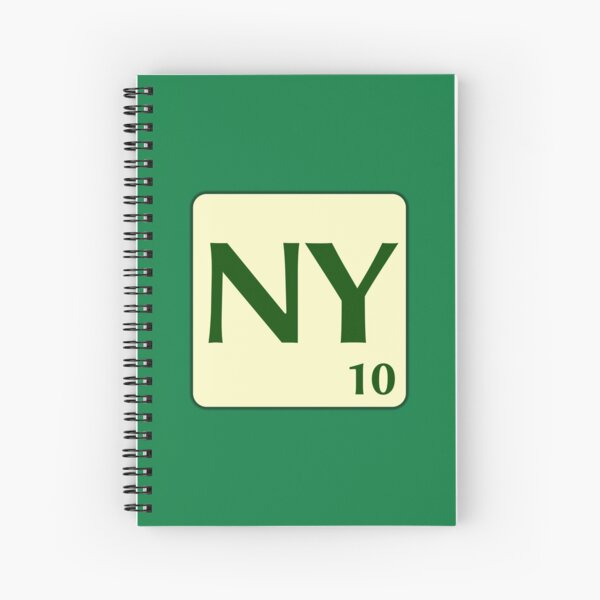 Ficha de Scrabble NY de 10 puntos Cuaderno de espiral