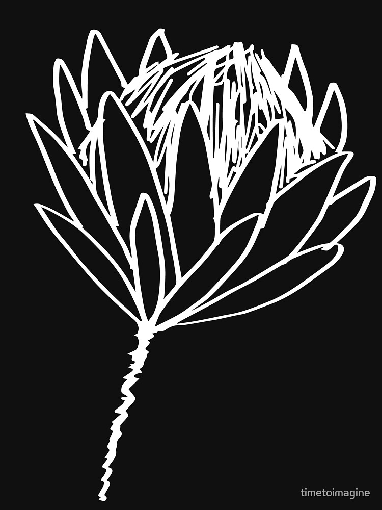 protea-white-t-shirt-by-timetoimagine-redbubble