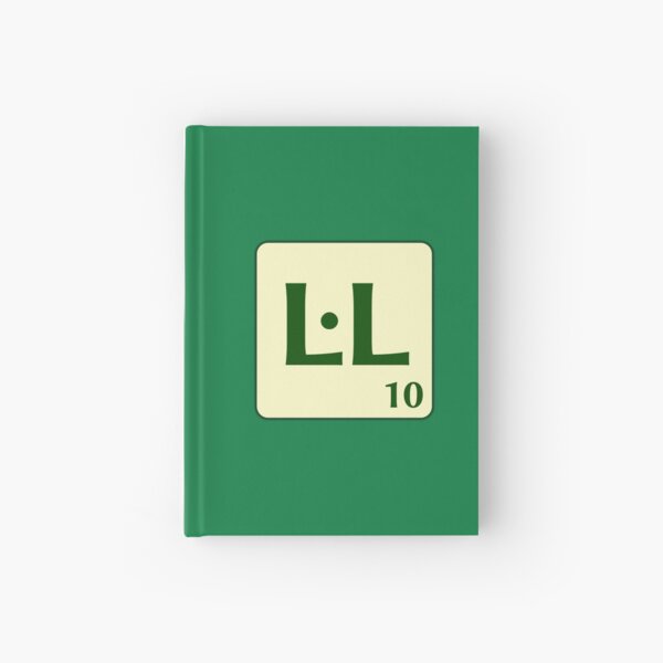 Ficha de Scrabble L·L de 10 puntos Cuaderno de tapa dura