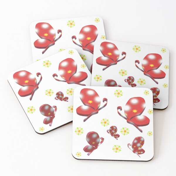 Item preview, red butterfly designed and sold by miaterinka.