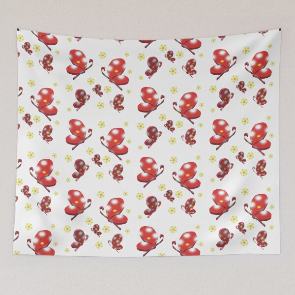 Item preview, red butterfly designed and sold by miaterinka.