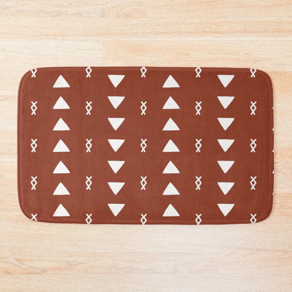 Artikelvorschau, Boho Mud Cloth Pattern auf warmem rotem Rost entworfen und verkauft von ArunikaPrints.