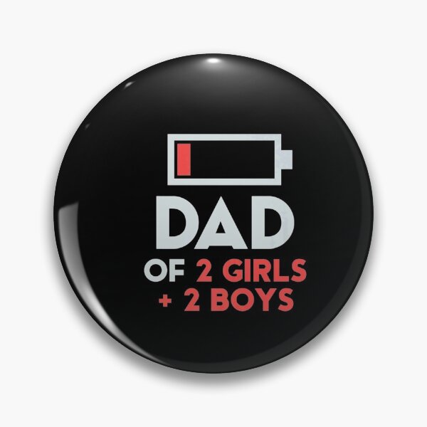 Artikelvorschau, Vater von 2 Mädchen 2 Jungen Shirt Vatertag Geschenk Tochter Sohn entworfen und verkauft von HammonArt.