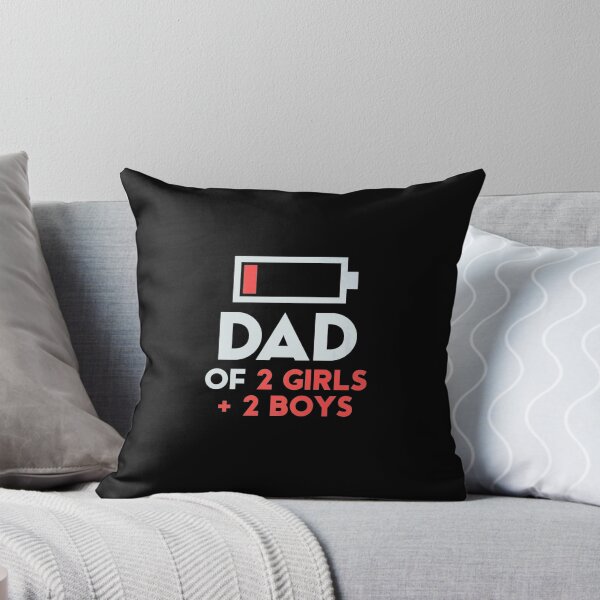 Item preview, Dad of 2 Girls 2 Boys Shirt Fathers Day Gift Daughter Son designed and sold by HammonArt.