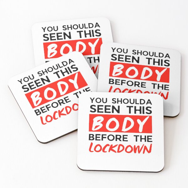Item preview, Funny Lockdown Body 2021 Joke, Funny Quarantine 2021 Joke, Covid19 Joke, Funny Fat Joke, Funny Skinny Joke, Self Deprecating Humor designed and sold by ladylaughprints.