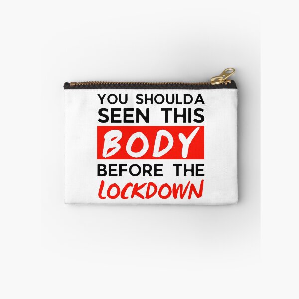 Item preview, Funny Lockdown Body 2021 Joke, Funny Quarantine 2021 Joke, Covid19 Joke, Funny Fat Joke, Funny Skinny Joke, Self Deprecating Humor designed and sold by ladylaughprints.