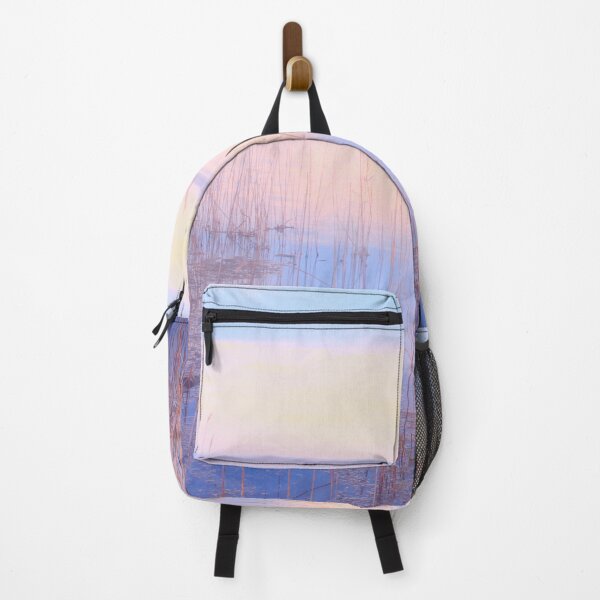 Item preview, Pink and blue sunset sea view with reeds designed and sold by Yulia Sh.