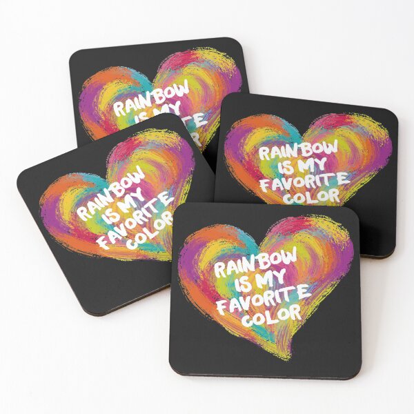 Item preview, My favorite color is rainbow, rainbow is my favorite color, colorful heart designed and sold by Click-Like.
