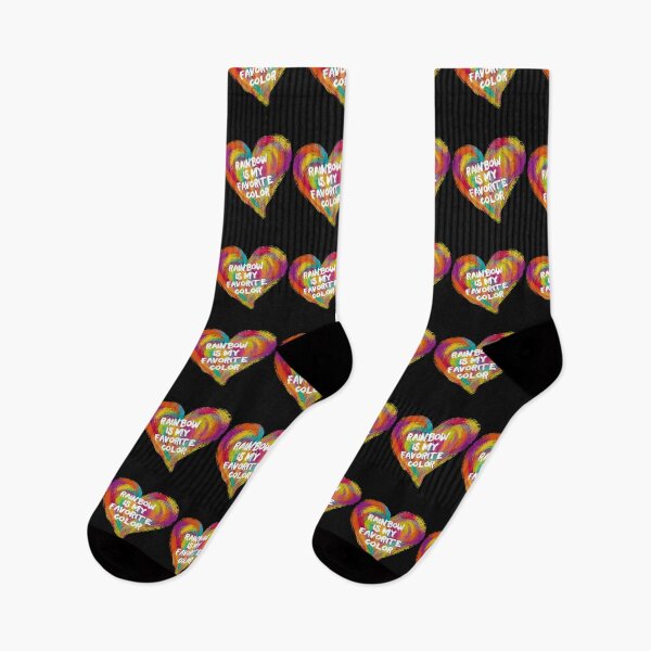 Item preview, My favorite color is rainbow, rainbow is my favorite color, colorful heart designed and sold by Click-Like.