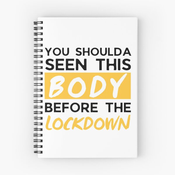 Item preview, Funny Lockdown Body 2021 Joke, Funny Quarantine 2021 Joke, Covid19 Joke, Funny Fat Joke, Funny Skinny Joke, Self Deprecating Humor designed and sold by ladylaughprints.