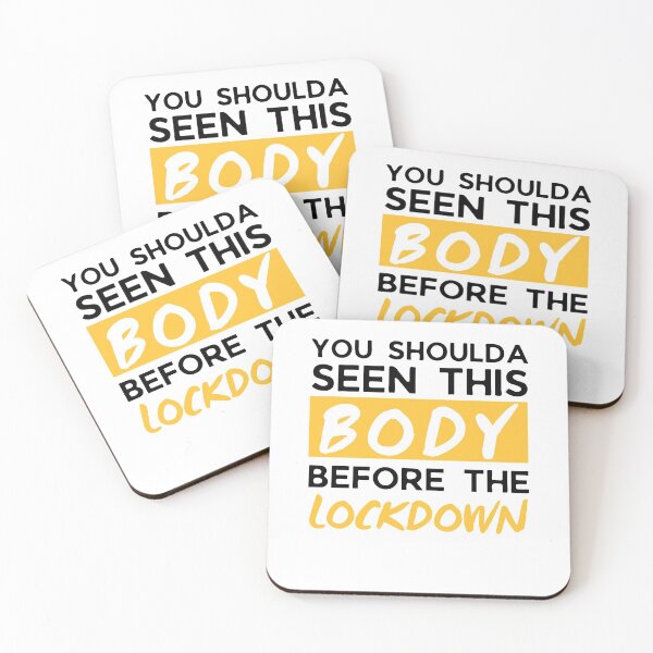 Item preview, Funny Lockdown Body 2021 Joke, Funny Quarantine 2021 Joke, Covid19 Joke, Funny Fat Joke, Funny Skinny Joke, Self Deprecating Humor designed and sold by ladylaughprints.