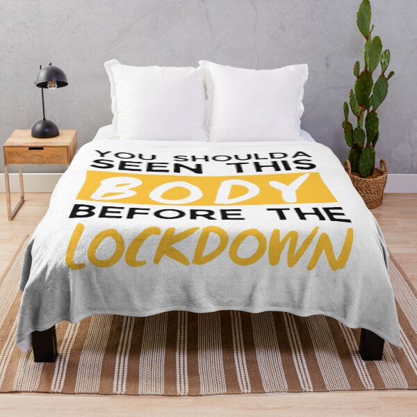 Item preview, Funny Lockdown Body 2021 Joke, Funny Quarantine 2021 Joke, Covid19 Joke, Funny Fat Joke, Funny Skinny Joke, Self Deprecating Humor designed and sold by ladylaughprints.